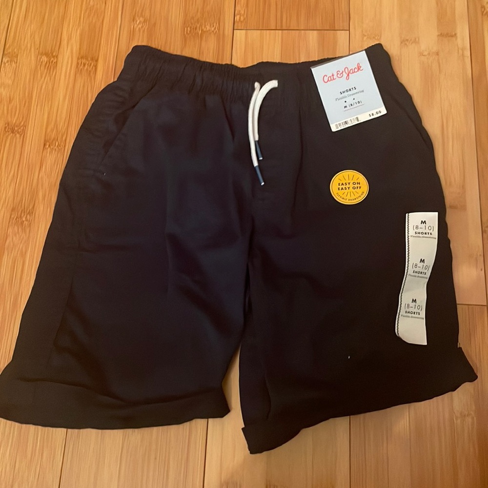 Cat &Jack navy blue shorts with flexible draw string.   BRAND NEW NEVER WORN